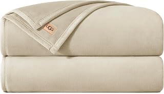 UGG Coco Queen Bed Blanket, Cozy Fleece, 90" x 92", Shoreline (Shoreline)