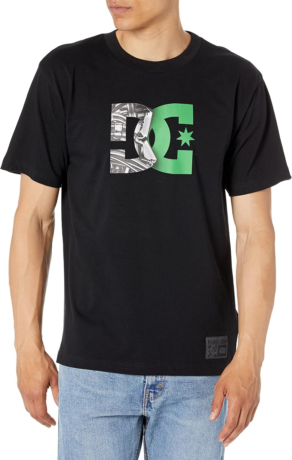 DC Shoes Men's Dc Star Wars Mandalorian Collaboration T Short Sleeve Tee Shirt
