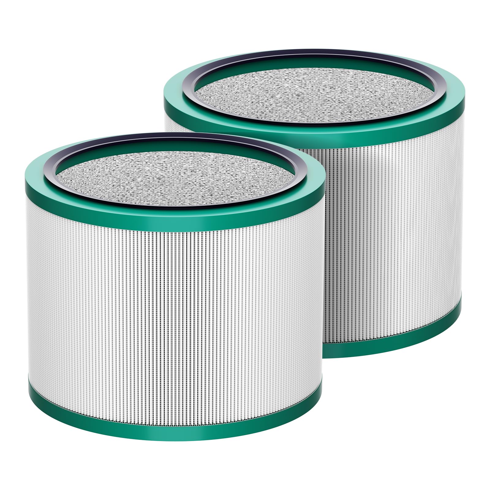 Air Purifier Filters Compatible With Dyson Hp01 Fan Air Purifier Filter Replacement, Suitable With HP01, HP02, DP01 And DP02 Air Purifier Accessories Replacements,Part # 968125-03 (2), white