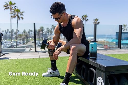 Miniatura 7 de HYDRO CELL - Botella de agua aislada y deportiva de acero inoxidable con pajilla, termo para bebidas frías y calientes con tapa de rosca, a prueba