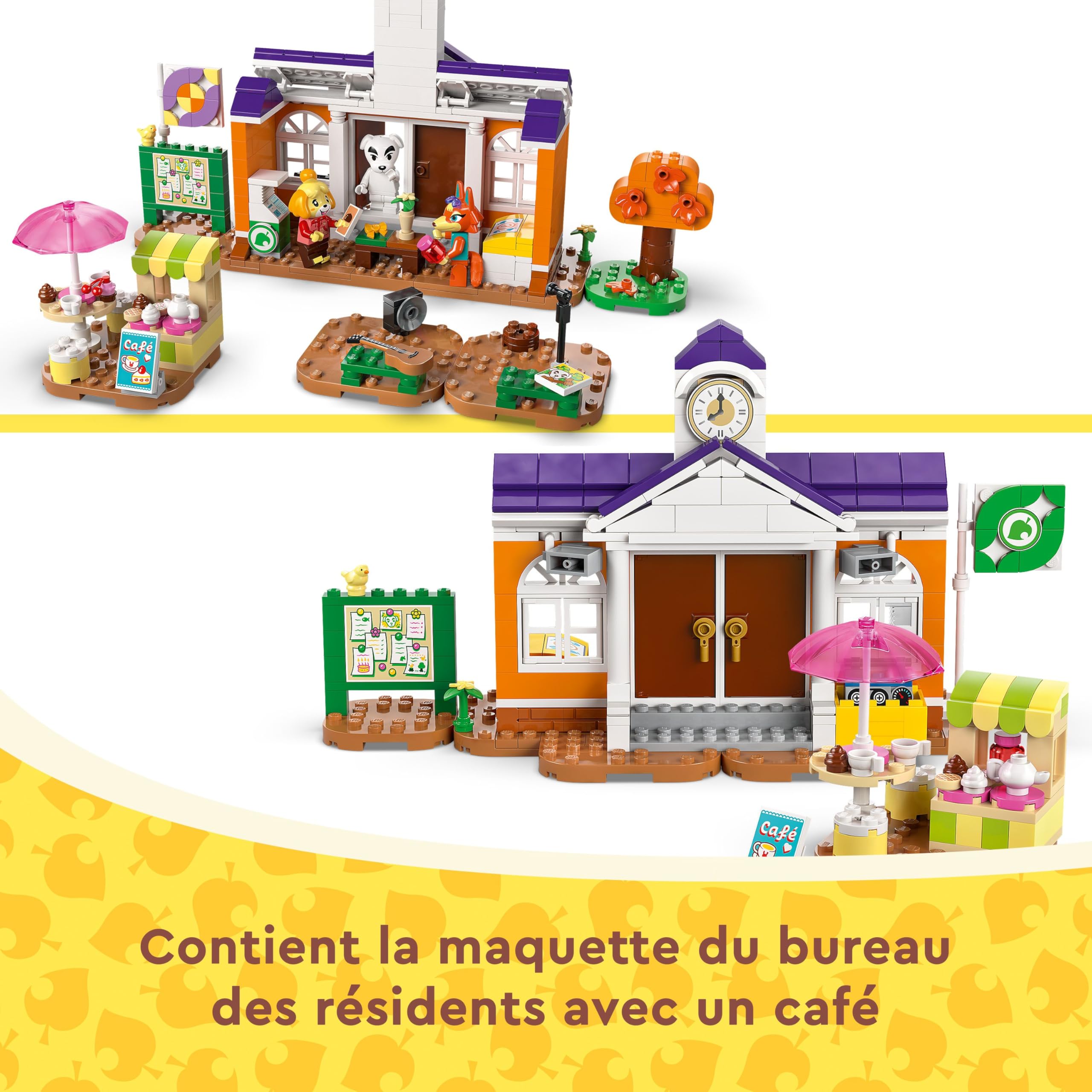 LEGO Animal Crossing Concert de Kéké sur la Place - Jouet de Construction pour Enfants - avec Un Café et Un Véhicule Inspirés des Jeux Vidéo - Beau Cadeau pour Les Garçons et Filles dès 7 Ans 77052