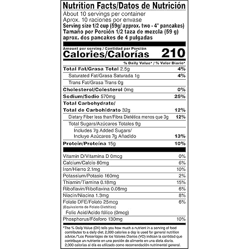 Miniatura 6 de Pearl Milling Company Mezcla de panqueques de proteínas, bolsa individual, 20 onzas