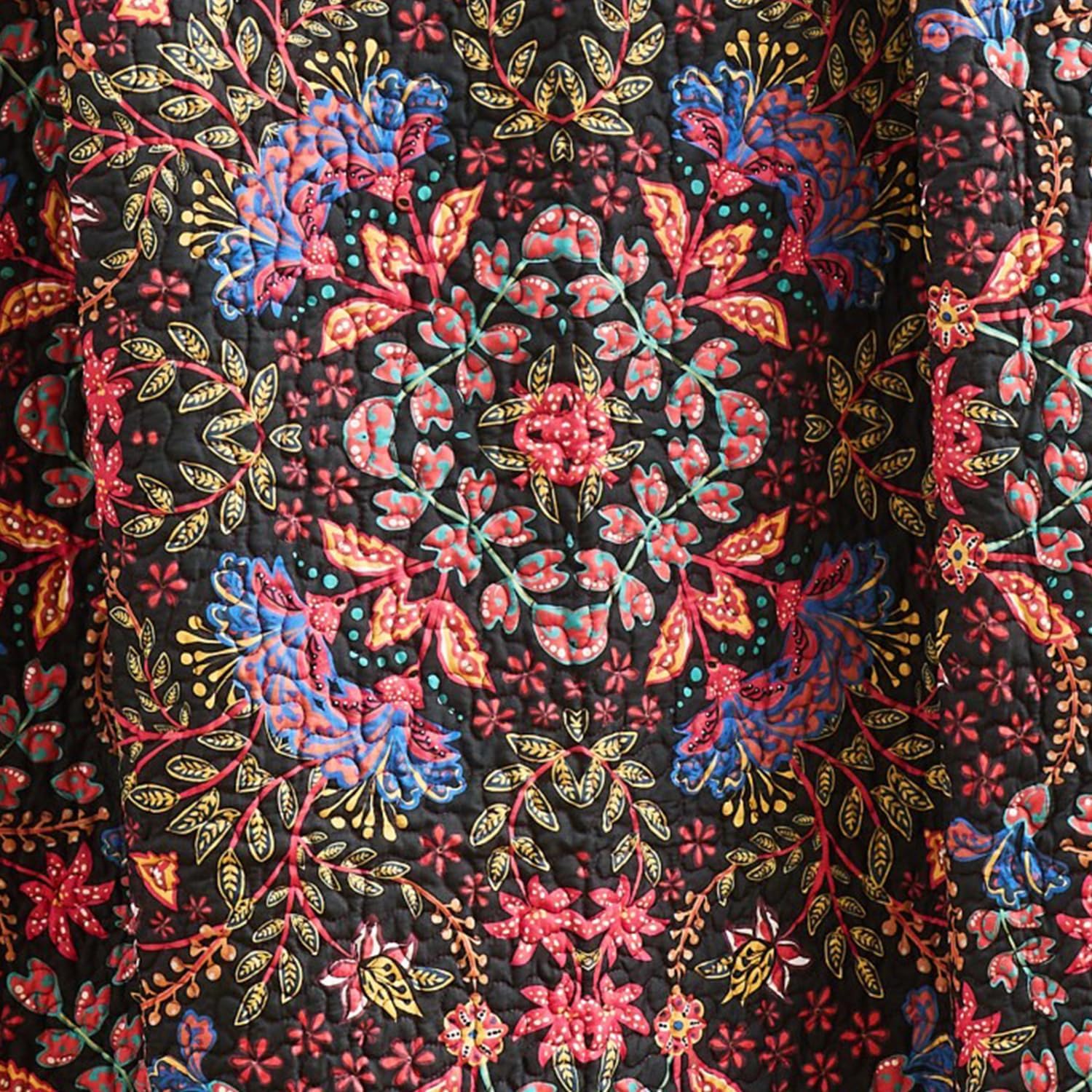 Greenland Home Fashions Jessa Vintage Boho Collection, Quilted Throw