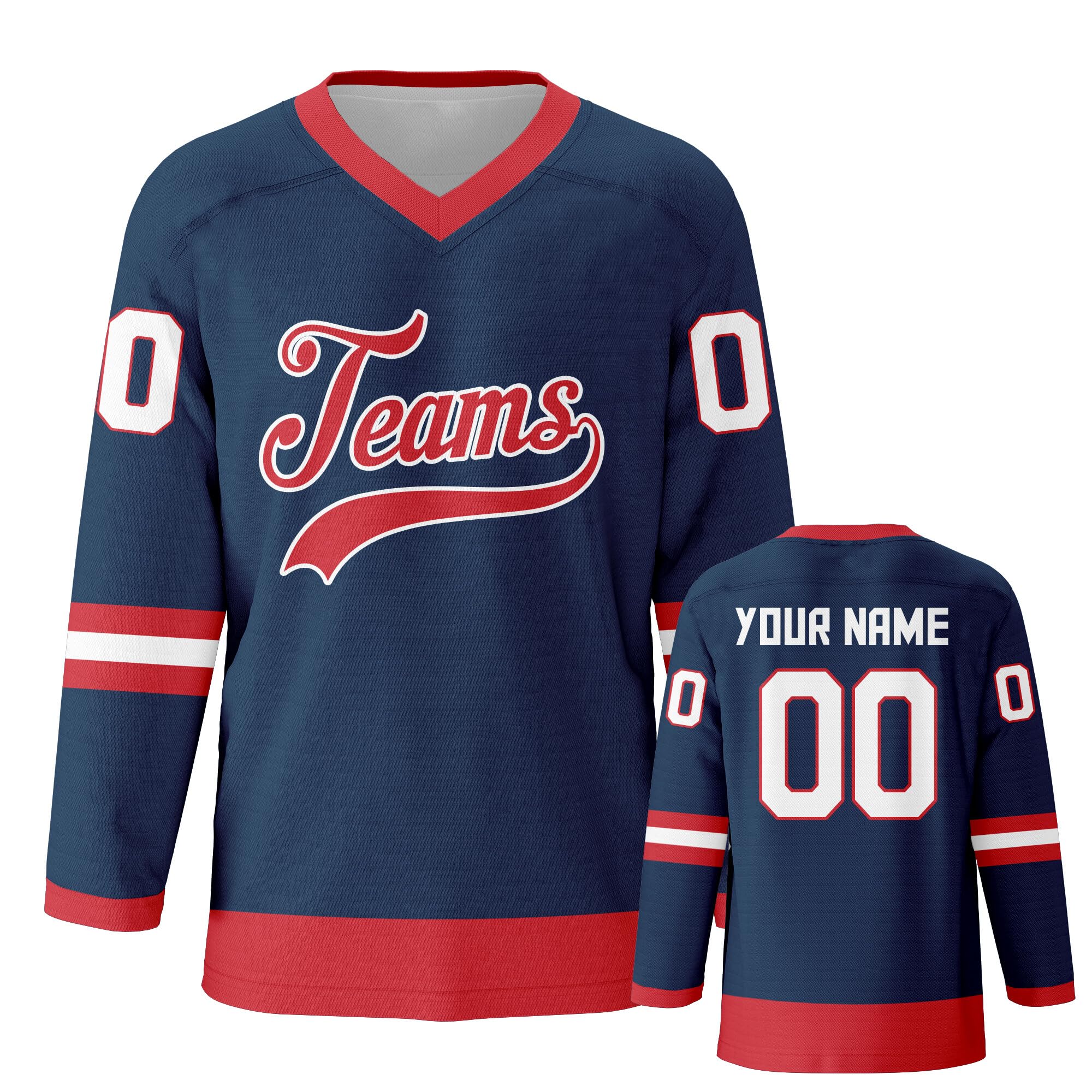 Customized Ice Hockey Jersey Personalized Team Solid Hockey Jersey Printed Stitched Hockey Jersey Men Women Youth Kids