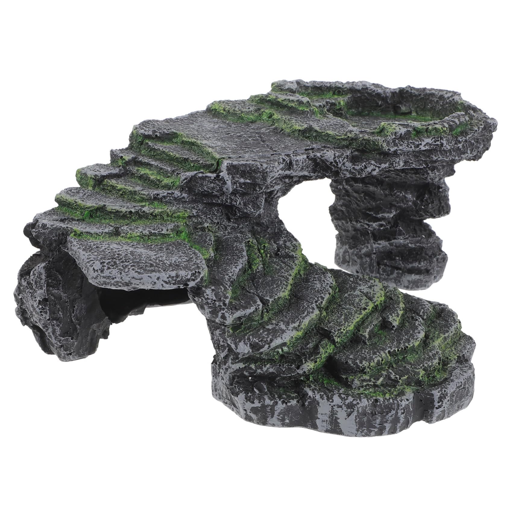 Uonlytech Plateforme Tortue en Résine pour Réservoir pour Reptiles, Décoration Réaliste et Fonctionnelle, Accessoire Pratique pour Enclos et Bassin Terre