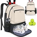 Ytonet Tennis Bag Tennis Backpack for Women Men 2 Rackets with Insulated Pocket Ventilated Shoe Compartment