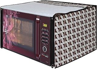 Lithara Printed Waterproof Microwave Oven Cover for Whirlpool Magicook 20SW 20L | Sams09 (Multicolor) Price In India