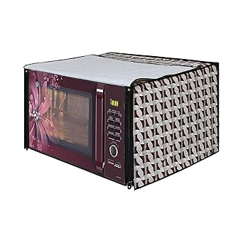 Lithara Printed Waterproof Microwave Oven Cover for Samsung Microwave Oven Cover 20 Litre MW73AD-B/XTL | Sams09 (Multicolor)