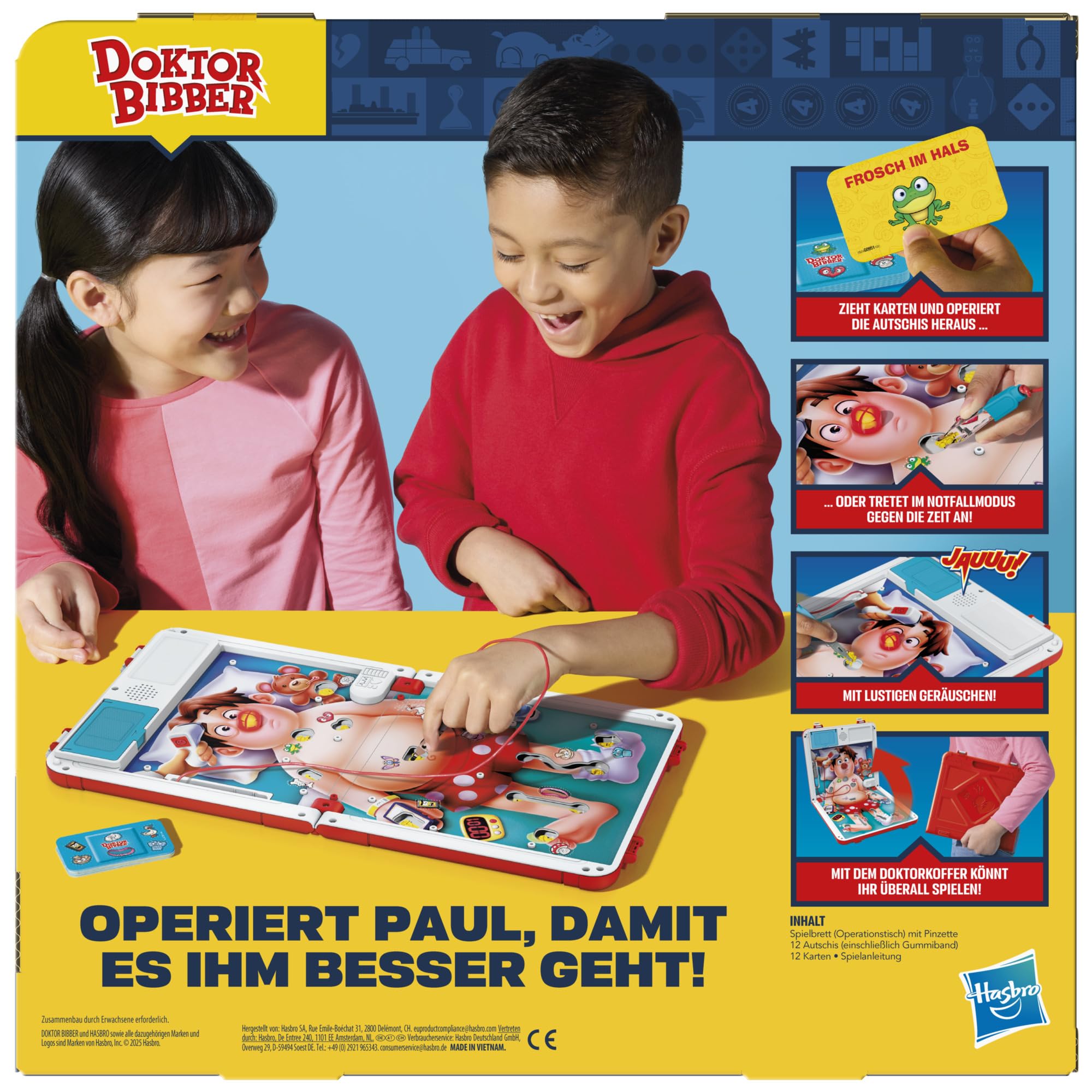 Doktor Bibber elektronisches Brettspiel in Einer Tragebox