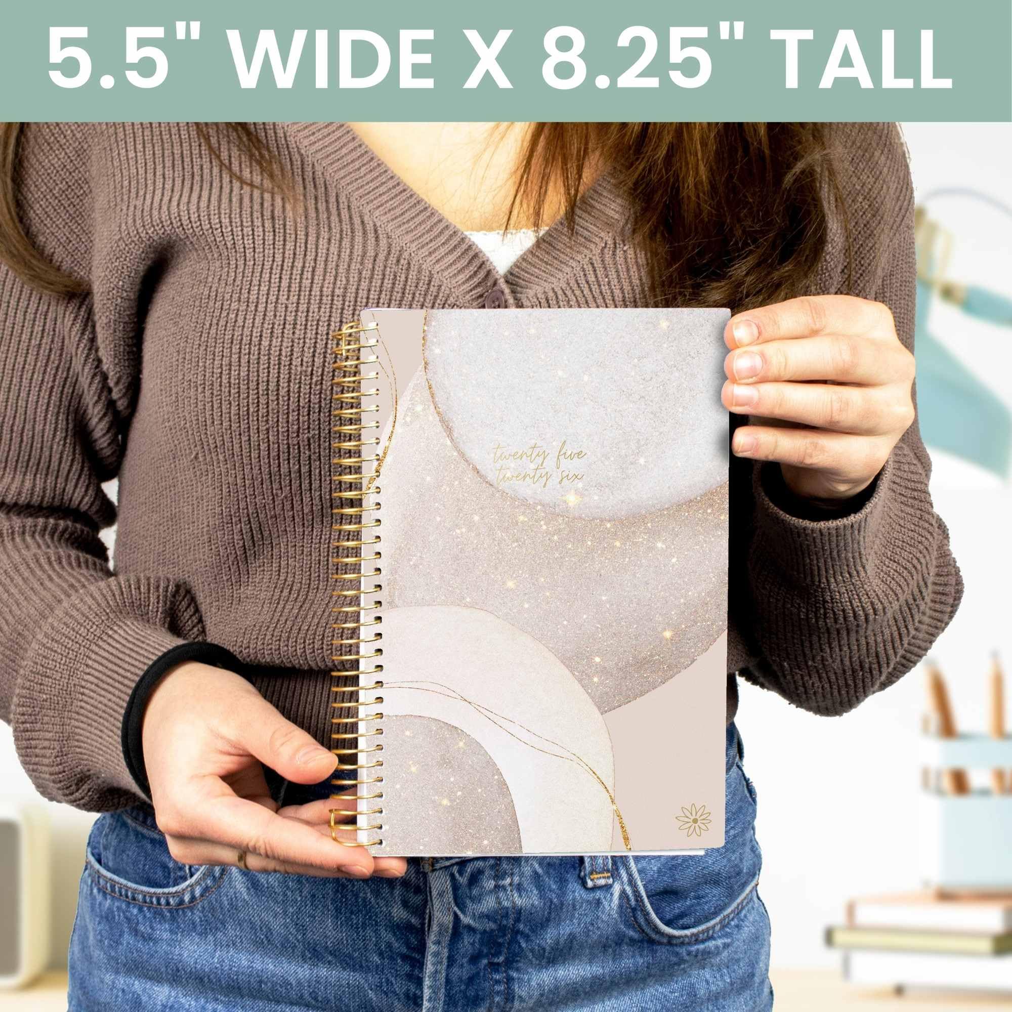 Bloom Daily Planners 2025-2026 Academic Planner (July 2025-July 2026) | A5 Size 5.5"x8.2", With Stickers