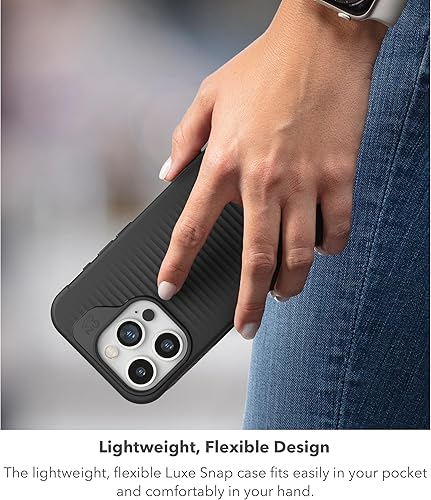 Miniatura 7 de ZAGG Luxe Snap - Funda protectora para iPhone 15 Pro, protección contra caídas (10 pies), material de grafeno duradero, funda MagSafe, delgada y