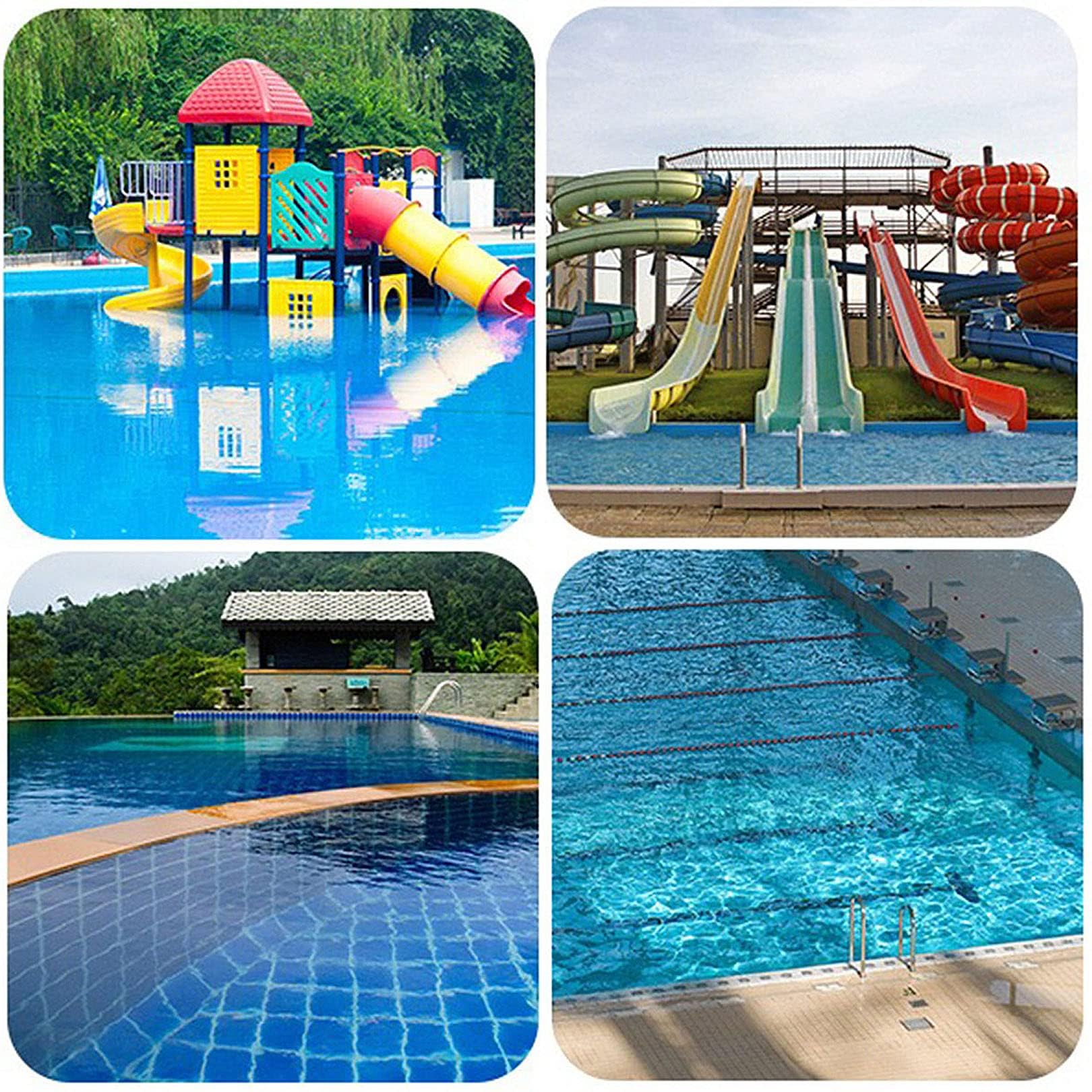 ZWLI Pool handlauf Premium Sicherheitsgriff aus Edelstahl 304 für eingelassene Schwimmbecken | Beckenschiene | Pool-Treppengeländer | Einfach zu installierender Haltegriff Pool haltegriff