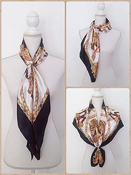 JOE GREEN CO Large Silk Like Satin Scarf Neck Head Wrap 35 Inch