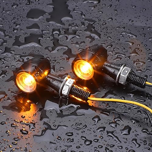 Miniatura 5 de ANKIA - 1 par de luces LED universales de 12 V para motocicleta, luz intermitente para cualquier Harley, Honda, Yamaha, Suzuki, bicicleta