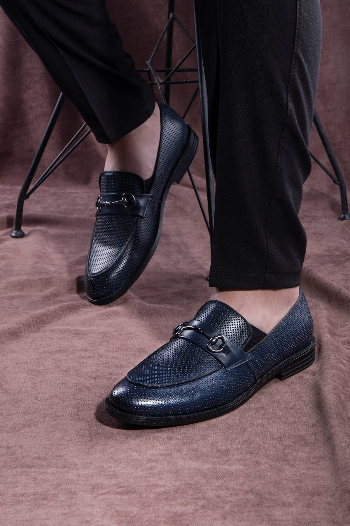 Ducavelli Ancora klasyczne buty męskie z prawdziwej skóry, klasyczne buty, granatowy, 45 EU
