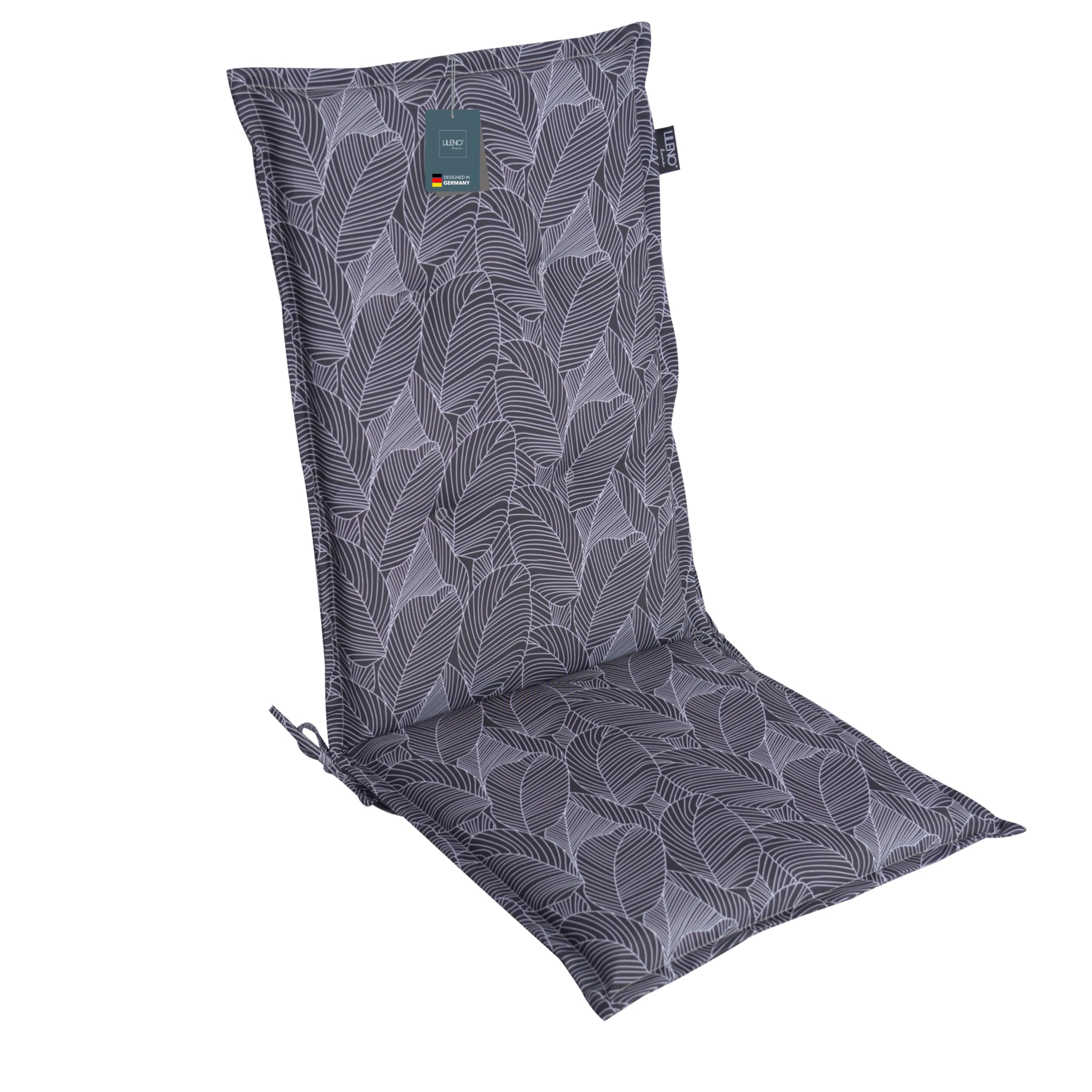 LILENO HOME Garden Chair Cushions [Set of 1 - High-Back] in Leaves — image 1