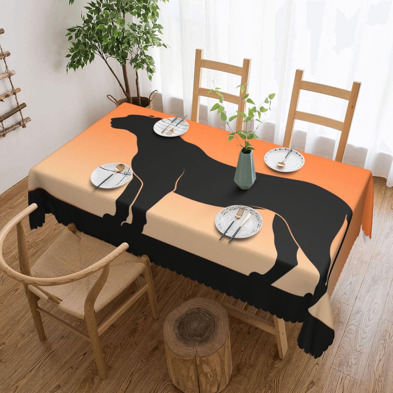 Nappe guépard déperlante antitache pour une protection de table durable