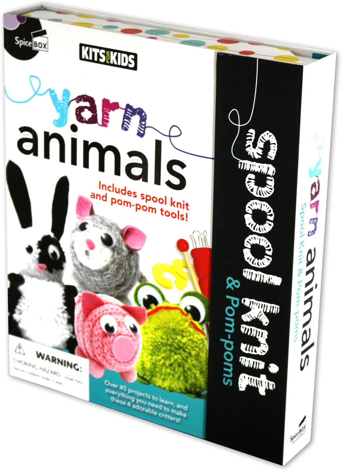 Yarn Animals Spool Knit & Pom-poms