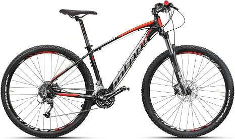 29 pollici Montana Urano Hardtail Mountain Bike alluminio 27 Gang,  nero/rosso : Sport e tempo libero