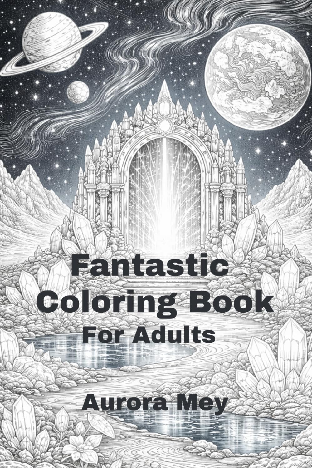 Fantastic Worlds: Coloring book for adults