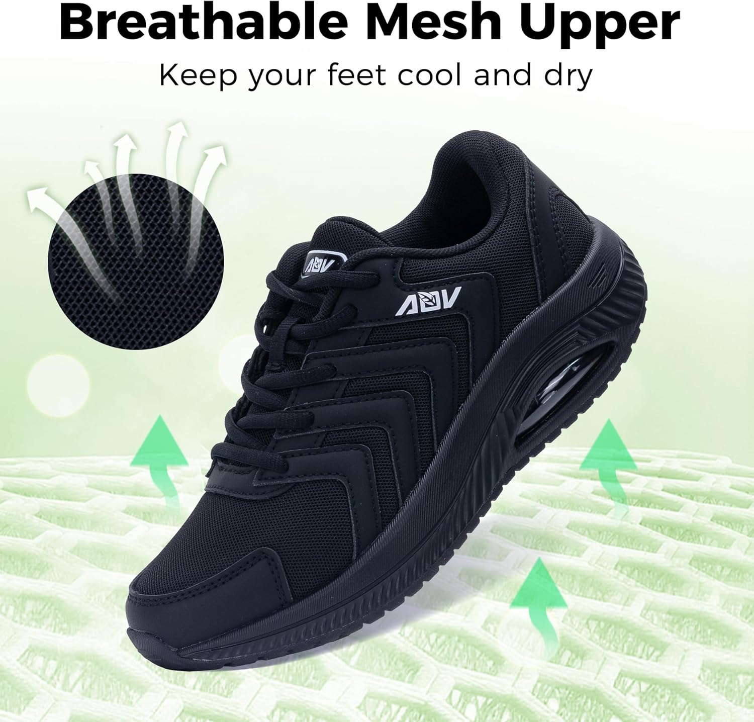 AOV Women Arch Support Walking Shoes Orthotic Sneakers for Plantar Fasciitis Foot and Heel Pain Relief Tennis Shoes - Image 6