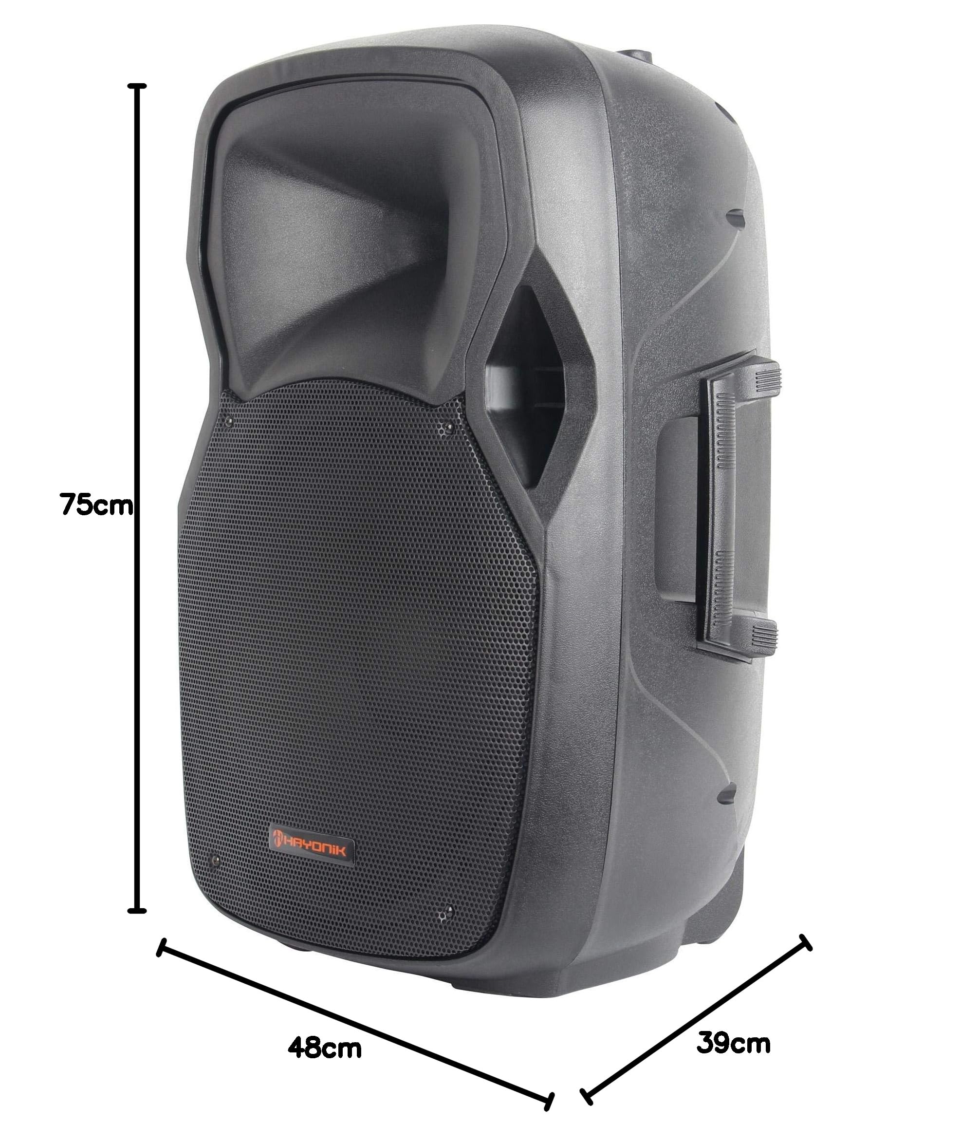 HAYONIK, Caixa Acústica Passiva, 600W, Woofer de 15