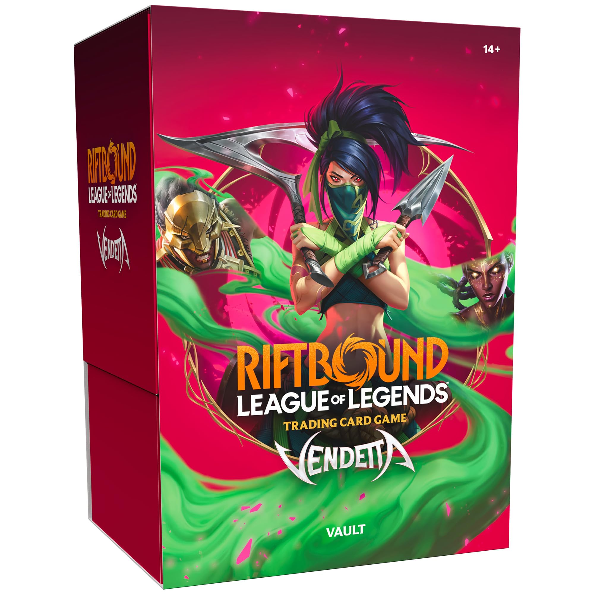 Riftbound: League of Legends TCG Vendetta - Vault -Bundle Collection Set: 6 Booster Packs, Runes, 3 Token Cards, Trading Card Game, Randomly Assorted