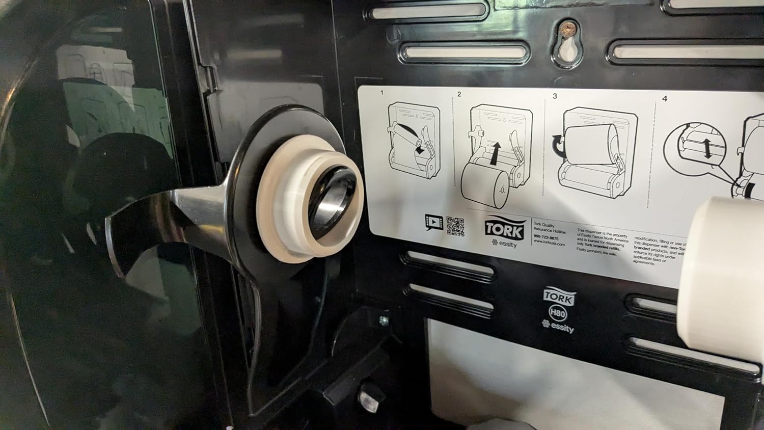 Renown Paper Towel Dispenser Adapter Convertion Kit. 2" by 7 3/4 Long roll Paper Works with Marathon roll. (Model# REN 05175-WB) 3D Printed from High Impact Plastic.
