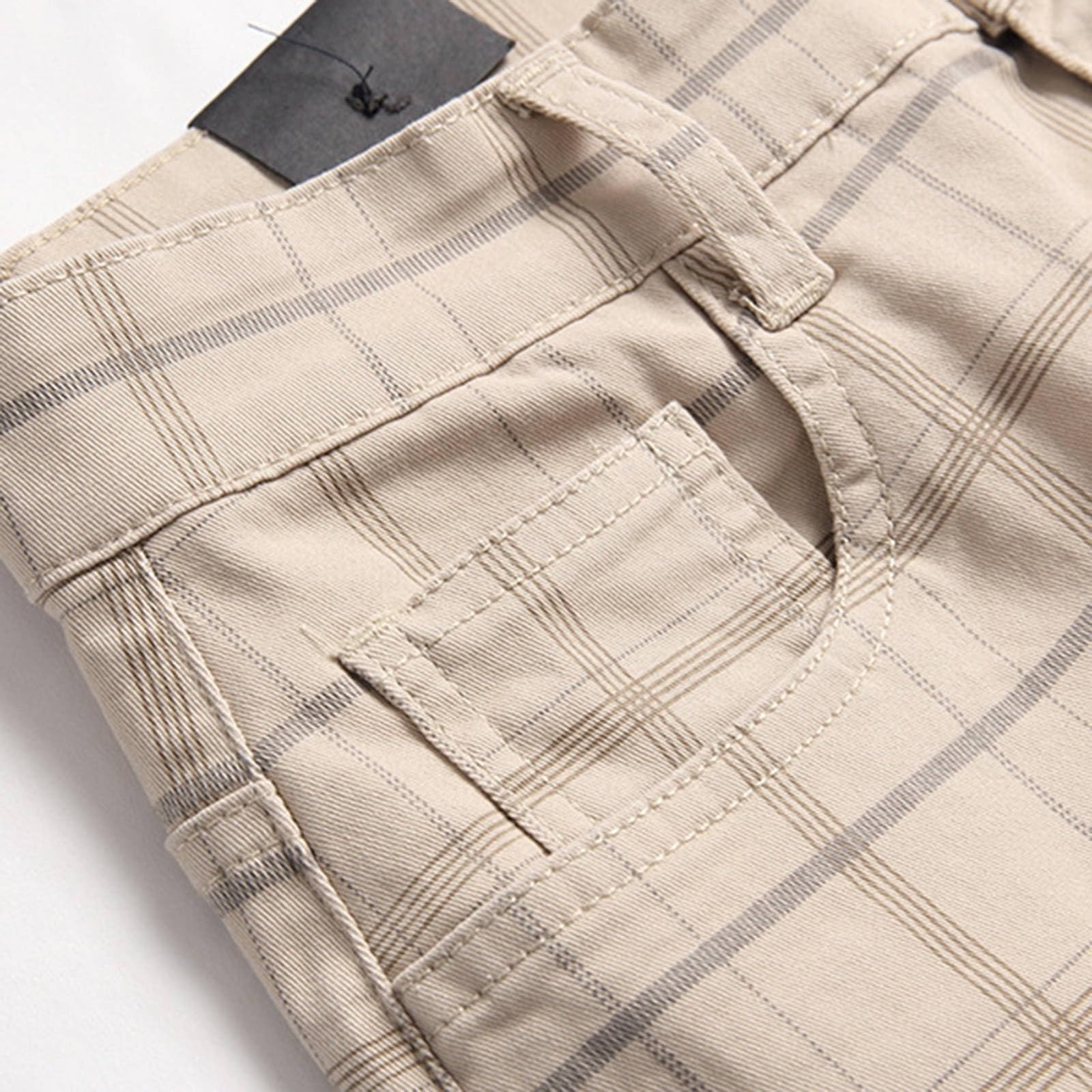 Jeans da uomo, slim fit, pantaloni eleganti per il tempo libero, in denim a righe, comodi, con bottoni, pantaloni da lavoro, tinta unita, traspiranti, per attività all'aria aperta, gamba dritta, jeans