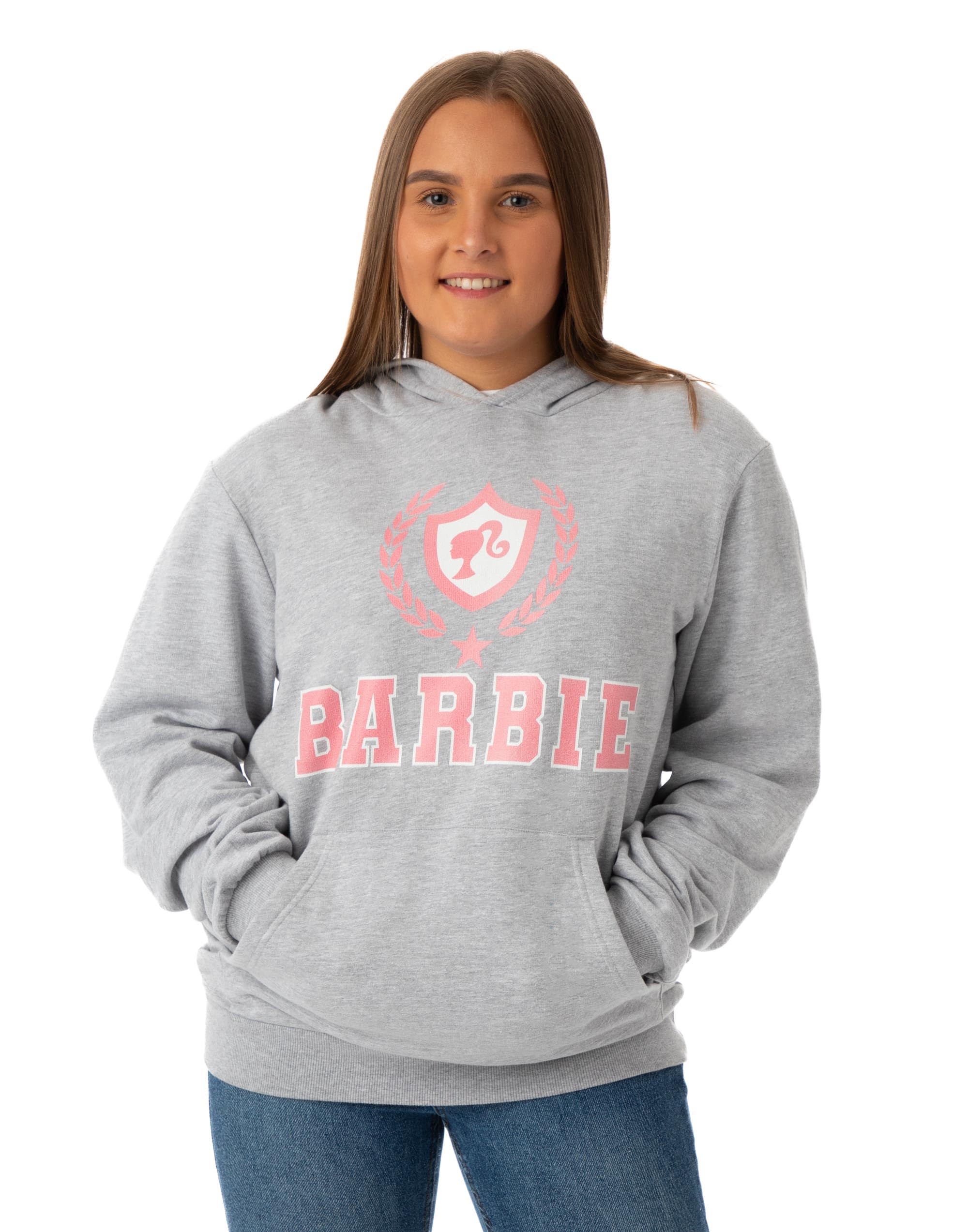 Vanilla Underground Barbie Womens Grey Collegiate Logo Hoodie (Xxx-Large) from B&Q