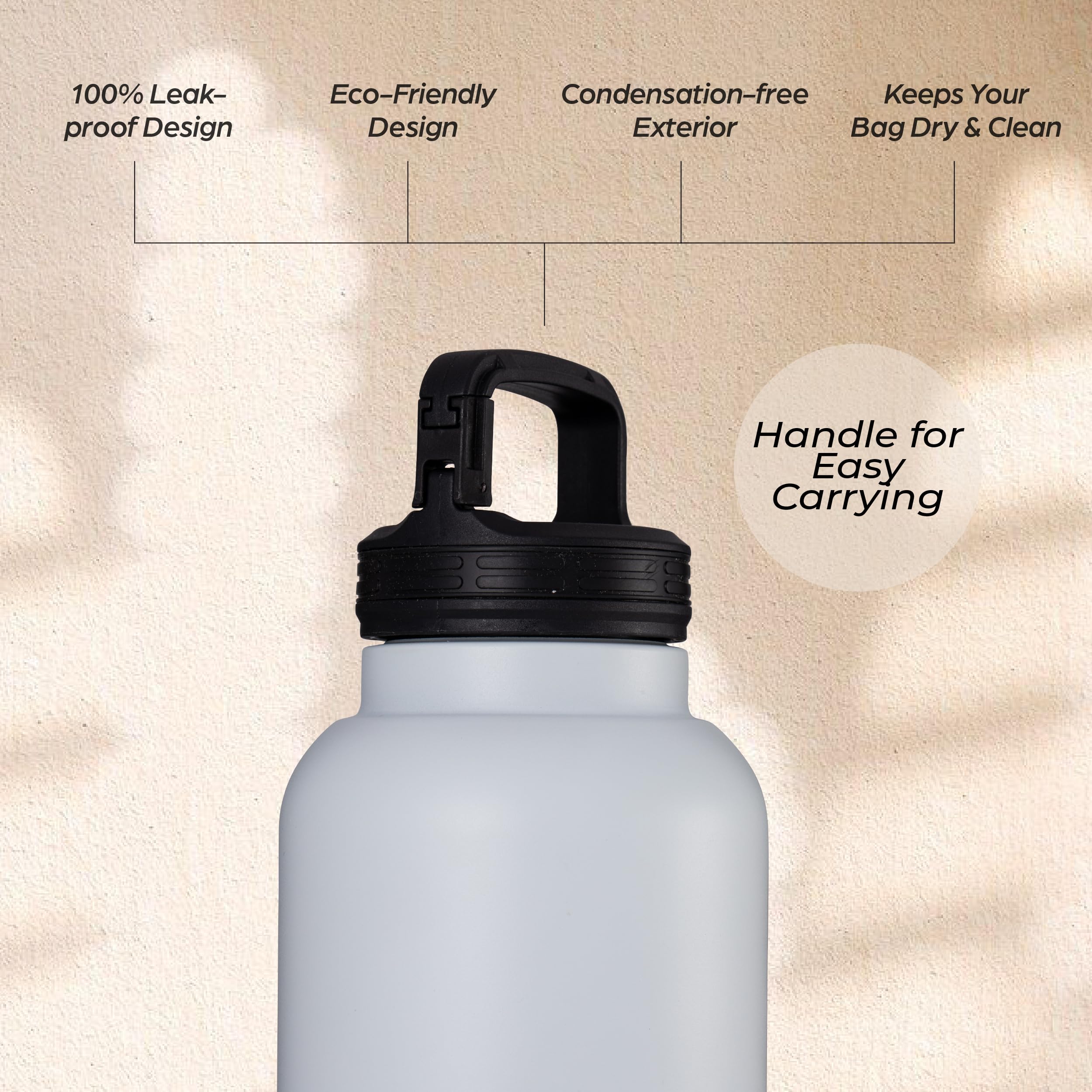 Insulated 32oz Stainless Steel Dog Water Bottle with Food & Water Bowls, Leak-Proof Pet Travel Dispenser for Dogs, Portable for Hiking, Walking, Outdoor - image 7