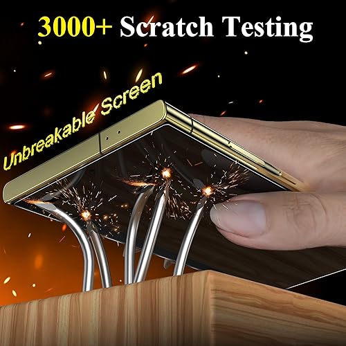 Miniatura 6 de YMHML Protector de pantalla de vidrio templado 10H para Samsung Galaxy S24 Ultra, desbloqueo rápido de huellas dactilares con un solo toque fácil