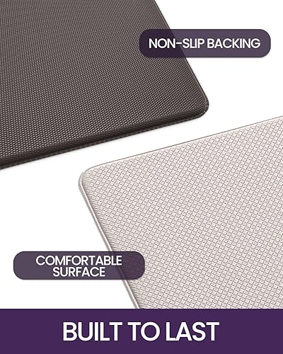 Miniatura 7 de DEXI Alfombra de cocina acolchada antifatiga alfombras de cocina, 25 pulgadas impermeable antideslizante espuma de memoria estera de pie.