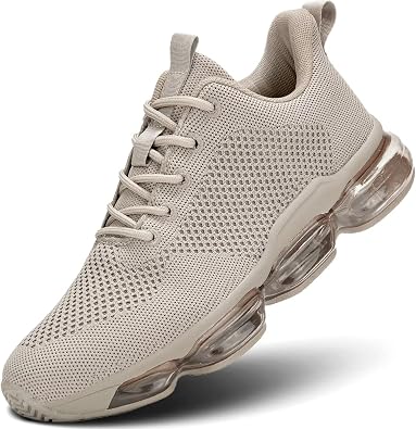 Socviis Mens Air Cushion Running Shoes Breathable Tennis Fashion Sneakers Non Slip Workout Casual Sport Shoes Gym Training Comfortable Walking Shoes