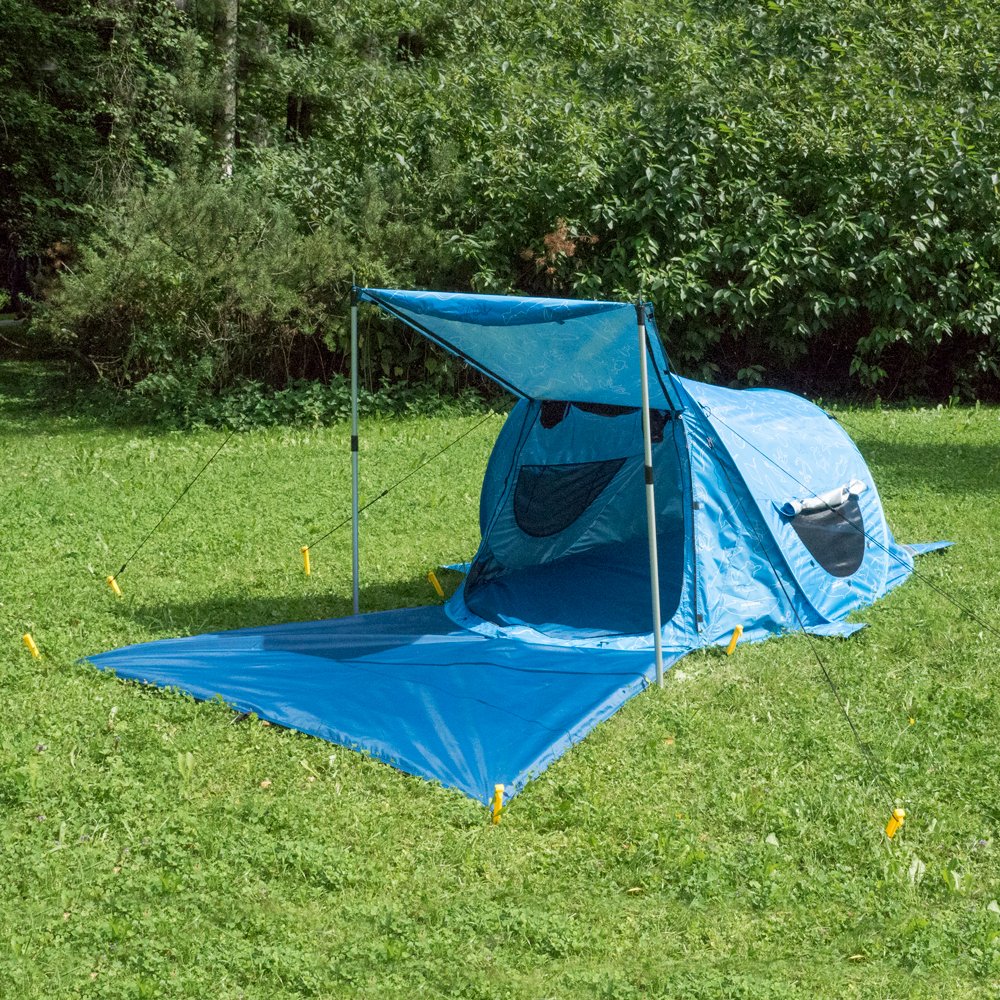 Tente de Plage outdoorer Zack Premium Edition Bébé, Enfant et Mer - Tente à Jeter verrouillable, UV 80, Fond Amovible