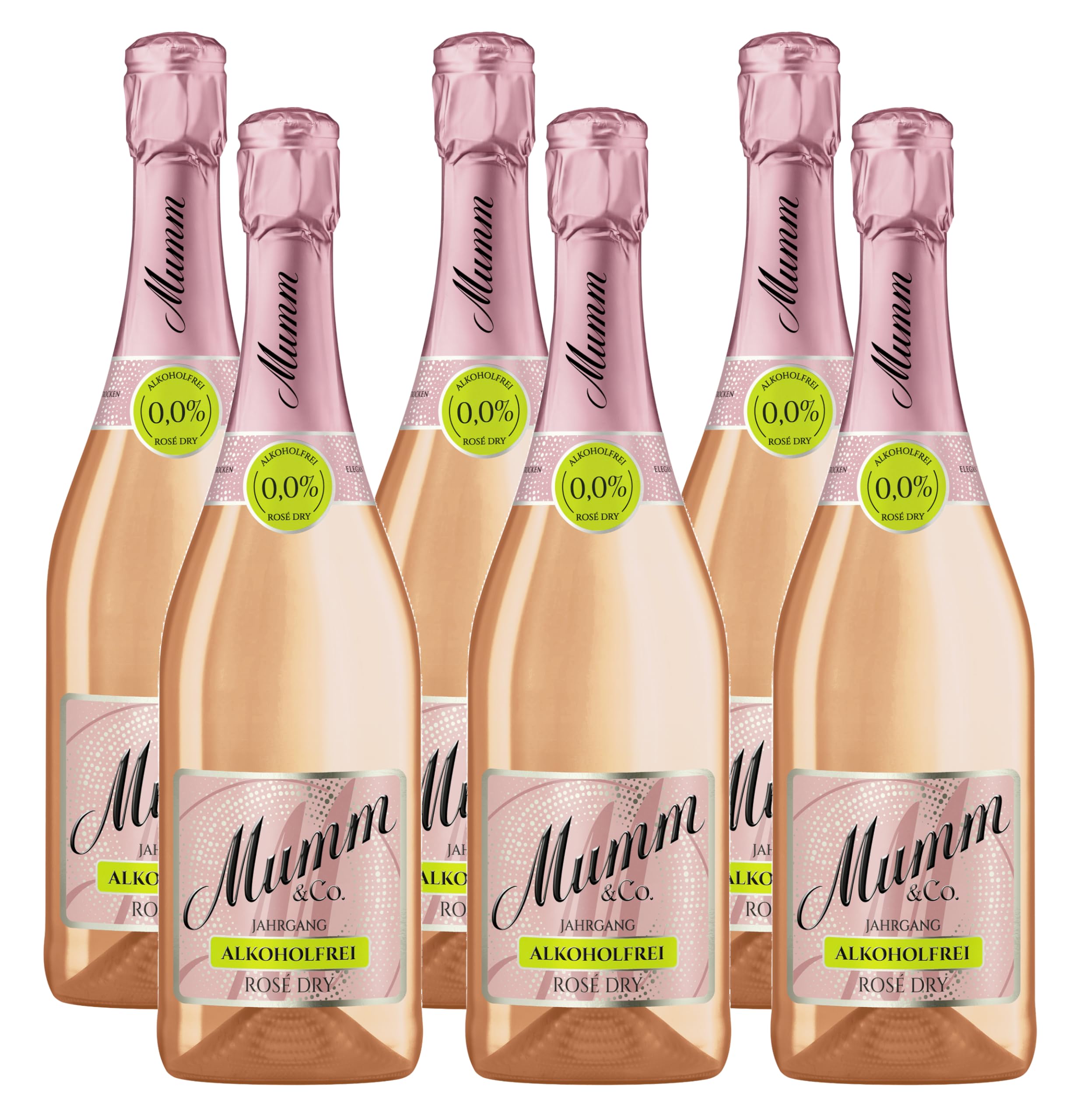 Mumm Rosé Dry Alkoholfreier Jahrgangssekt 0,0% vol. (6 x 0.75 l)