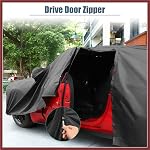 for Dodge Challenger Cover Car Cover for Dodge Challenger 08-23 Outdoor Full Car Cover All Weather Protection Rain Sun Protection with Zipper Black Replace Parts
