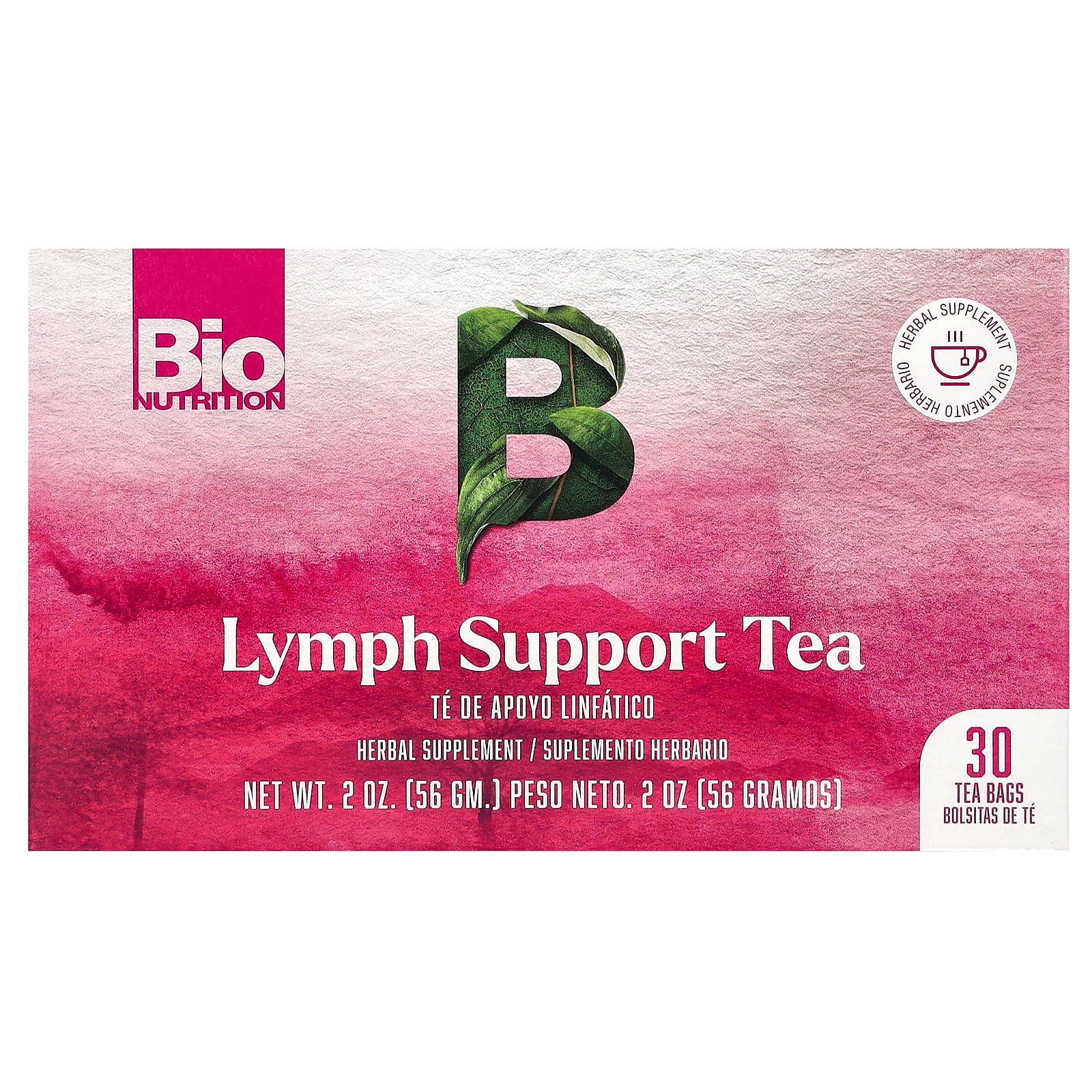Bio Nutrition Lymph Support Tea Cleanse and Detox 30 Bag(S)