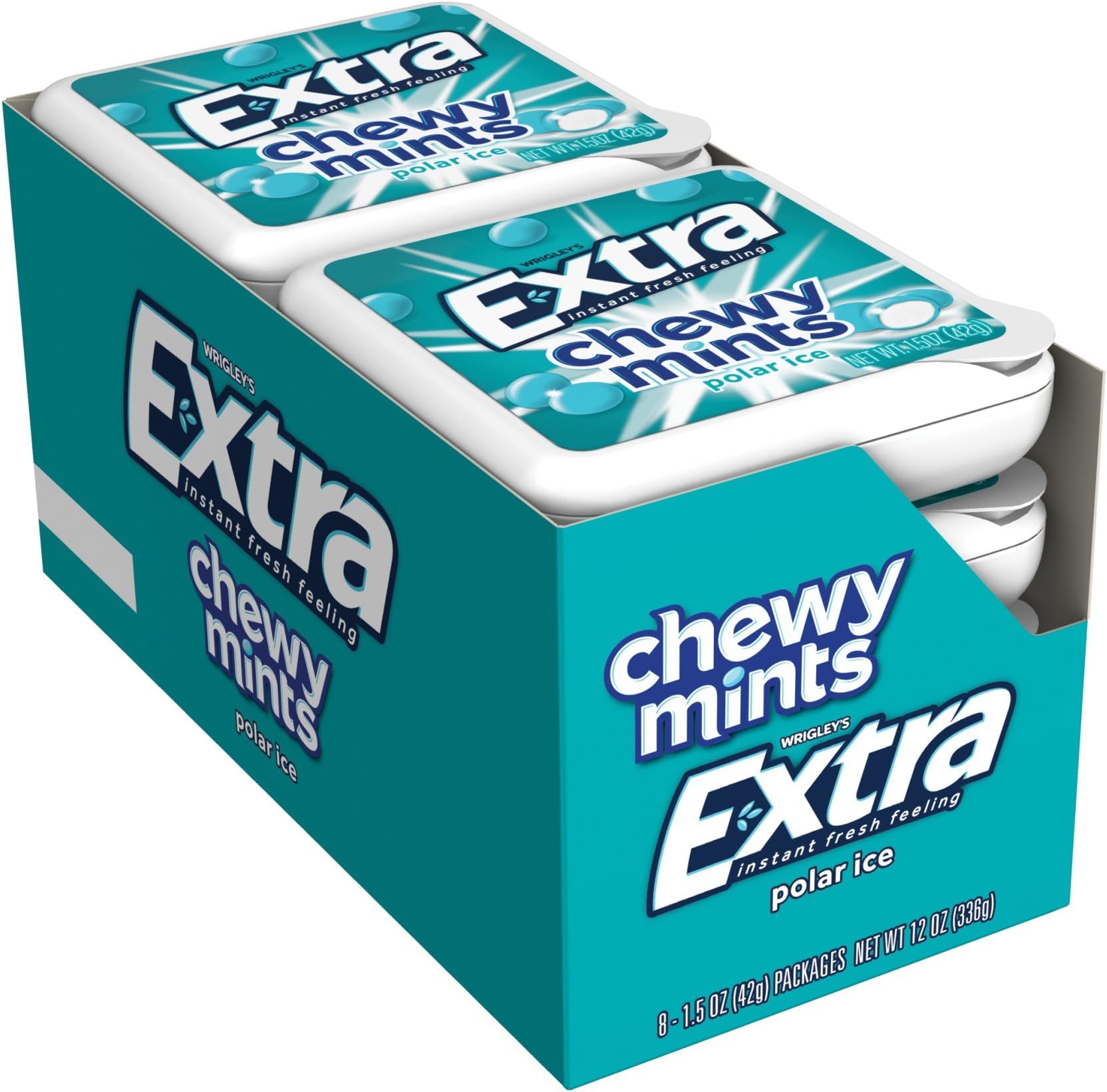 Extra Chewy Mints Polar Ice, 1.50 Ounce (Pack of 8)
