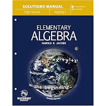 Elementary Algebra Solutions Manual