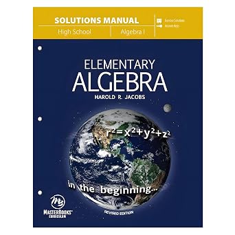 Elementary Algebra Solutions Manual