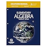 Elementary Algebra (Solutions Manual)