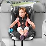 Chicco MyFit Harness + Booster Car Seat, 5-Point Harness and High Back Seat, For children 25-100 lbs. - Notte/Black & Grey