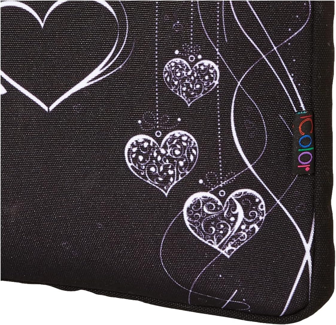 iColor Purple Butterflies Canvas Laptop Carrying Shoulder Sleeve Case Protective Bag Briefcase Fits 11.6 12 12.9 13 13.3 Inches Laptop Ultrabook Netbook CSH-05 - Image 5