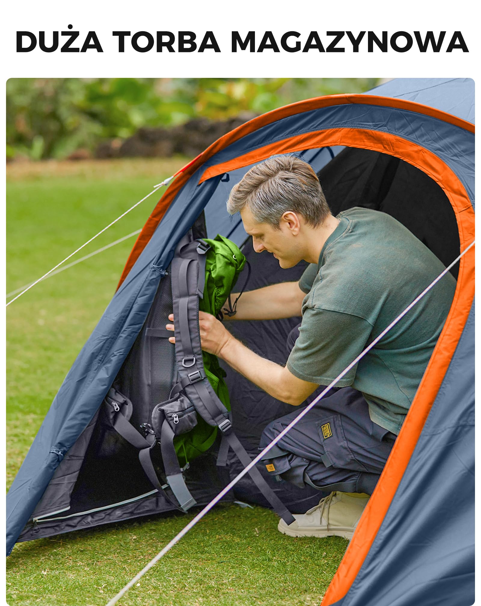 KingCamp MONDOME II namiot kempingowy dla 4 osób, ultralekki, wodoodporny namiot kopułowy, kompaktowy i przyjazny dla plecaka, idealny namiot na kemping, trekking i do aktywności na świeżym powietrzu