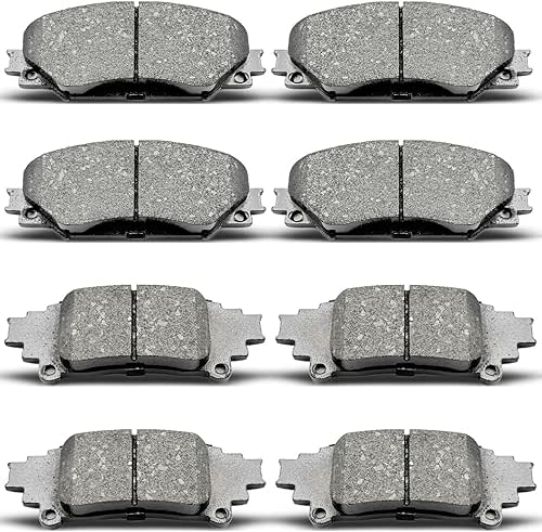 Front Rear Ceramic Brake Pads Replacement For 2012-2017 Toyota Prius