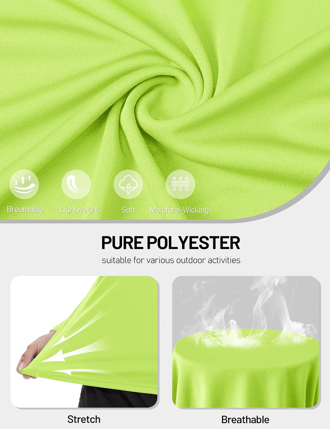 TACVASEN Women's Quarter Zip Pullover Golf Shirts UPF 50+ Long Sleeve Sun Shirts UV Protection Workout Tops - Image 4