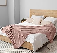 Vista 7 de Utopia Bedding - Manta de microfibra de vellón, ligera, mullida, suave, antiestática, color rosa (60 x 50 pulgadas)