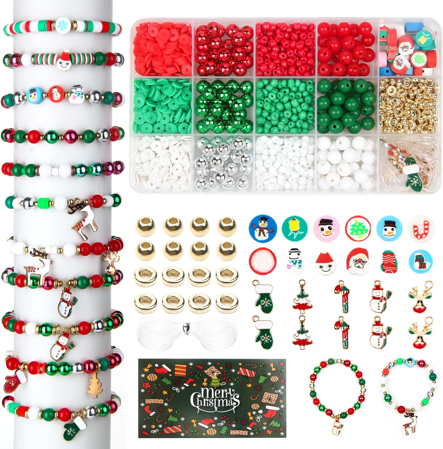 Christmas Beads for Jewelry Making,Christmas Tree Elk