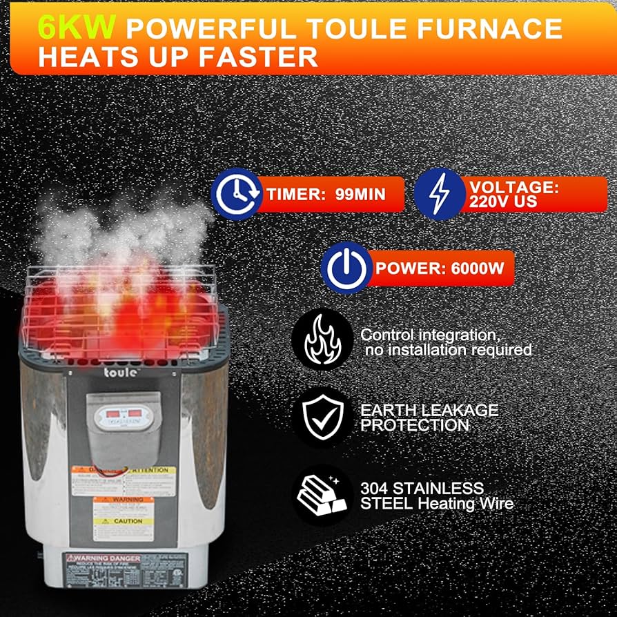 Amazon.com : iDOTODO Outdoor Wooden Panoramic Barrel Sauna, 4-6